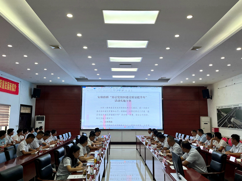 市政分公司召开“基层党组织建设质量提升年”动员部署会2